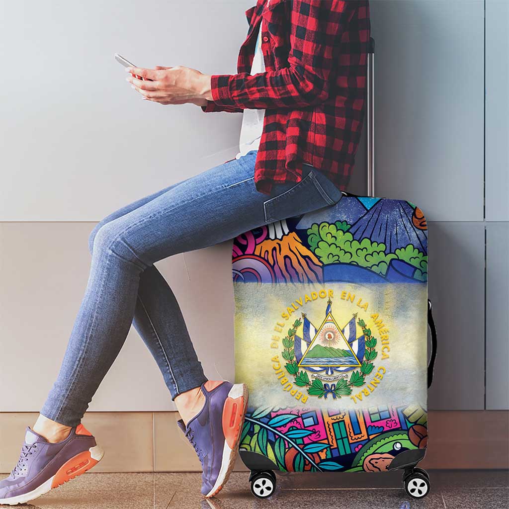 El Salvador Luggage Cover Funny Local Inspired LT9