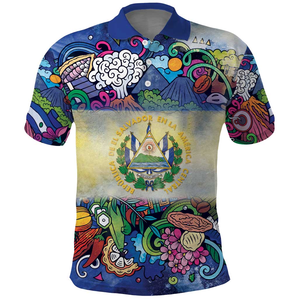 El Salvador Polo Shirt Funny Local Inspired LT9