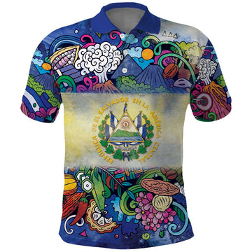 El Salvador Polo Shirt Funny Local Inspired LT9