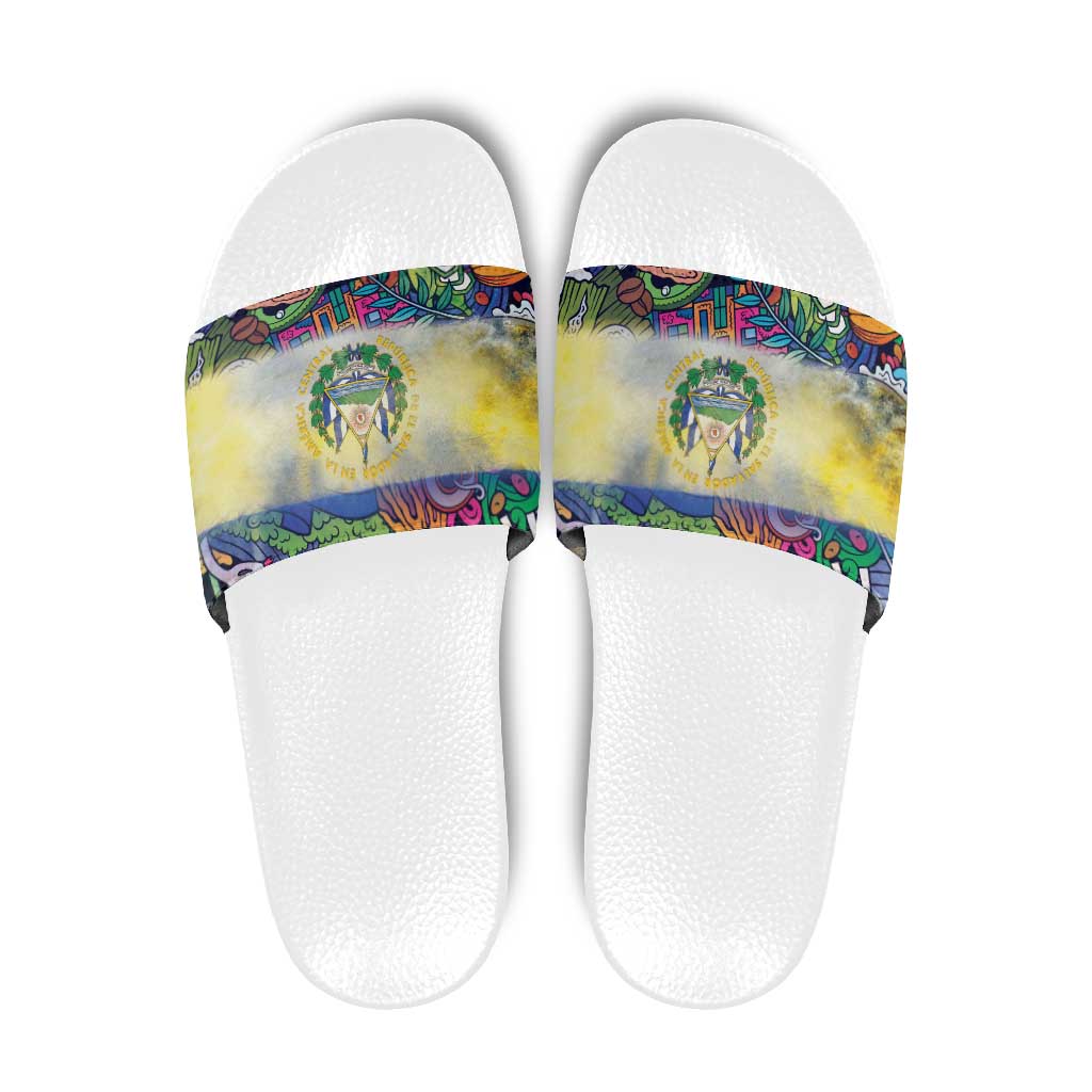 El Salvador Slide Sandals Funny Local Inspired LT9