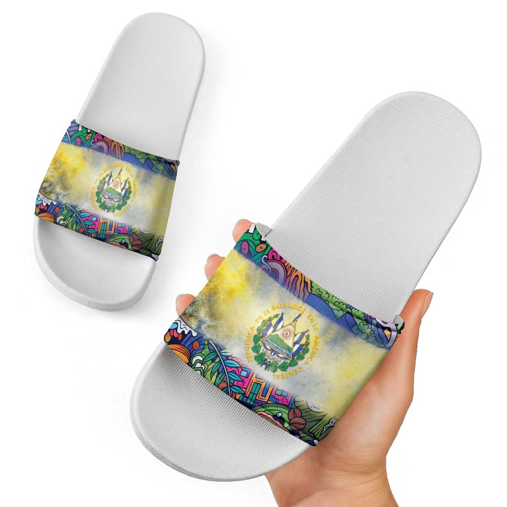 El Salvador Slide Sandals Funny Local Inspired LT9