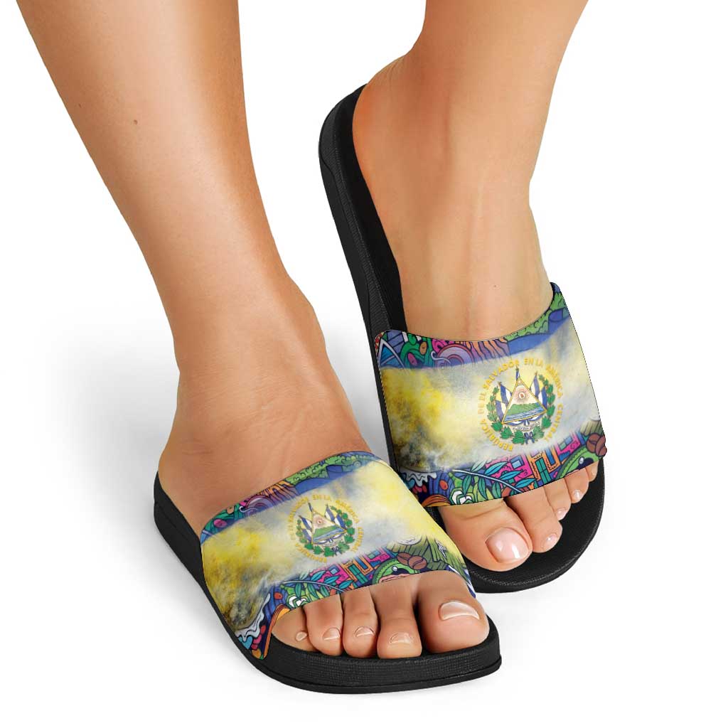 El Salvador Slide Sandals Funny Local Inspired LT9