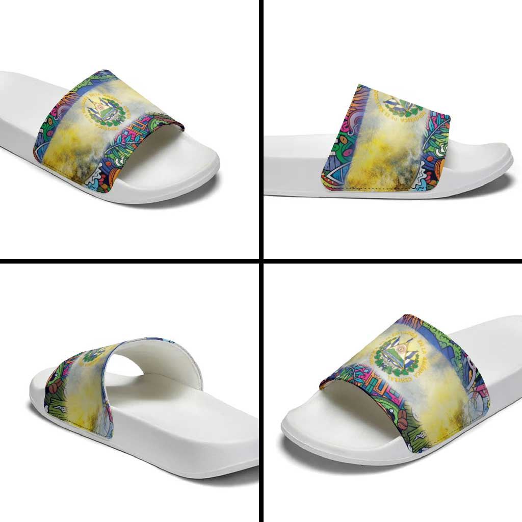 El Salvador Slide Sandals Funny Local Inspired LT9