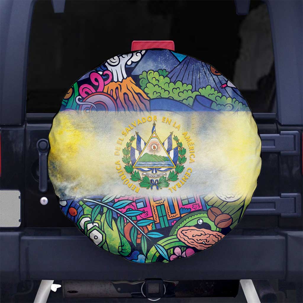 El Salvador Spare Tire Cover Funny Local Inspired LT9