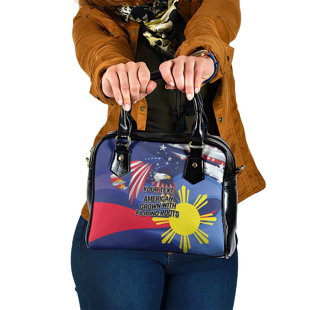 Personalized American Grown With Filipino Roots Shoulder Handbag LT9