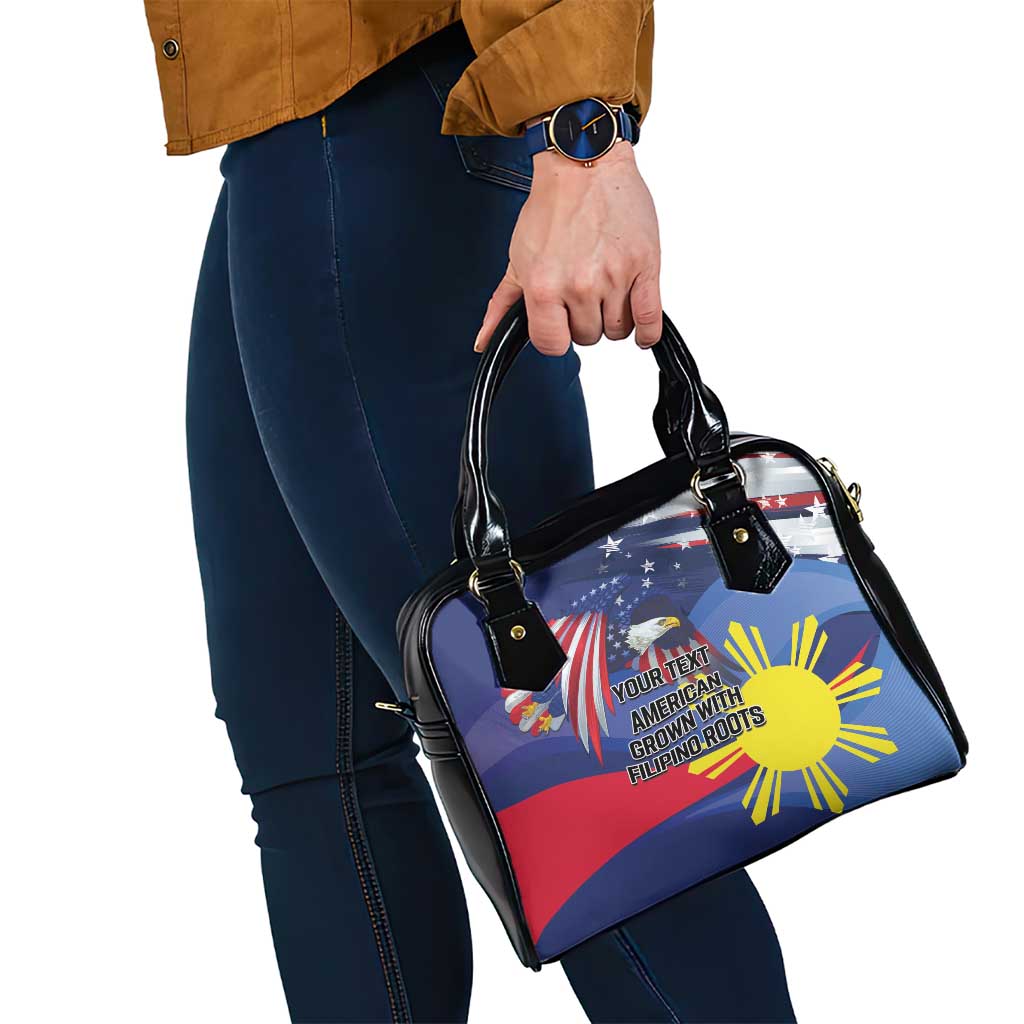 Personalized American Grown With Filipino Roots Shoulder Handbag LT9