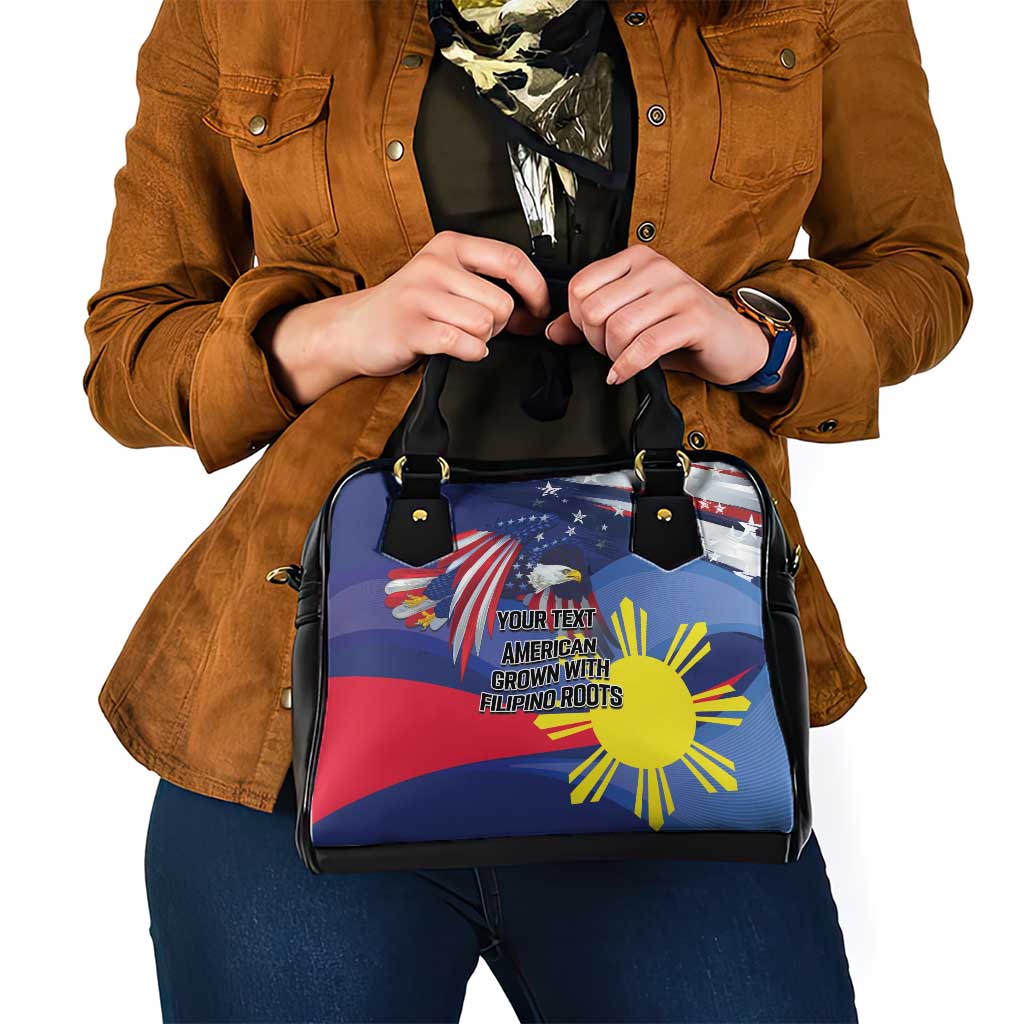 Personalized American Grown With Filipino Roots Shoulder Handbag LT9