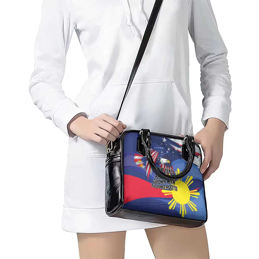Personalized American Grown With Filipino Roots Shoulder Handbag LT9