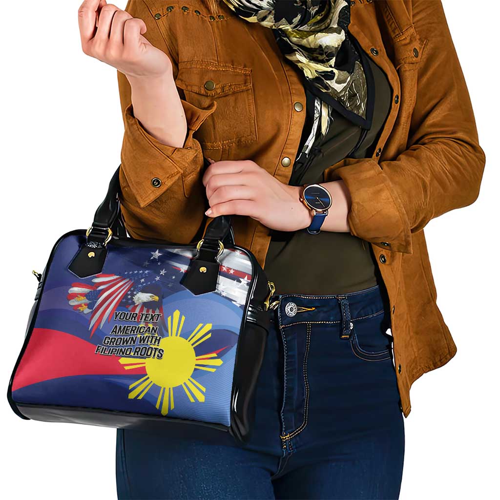 Personalized American Grown With Filipino Roots Shoulder Handbag LT9
