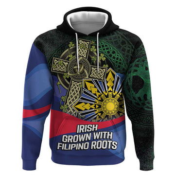 Personalized Irish Grown With Filipino Roots Hoodie LT9