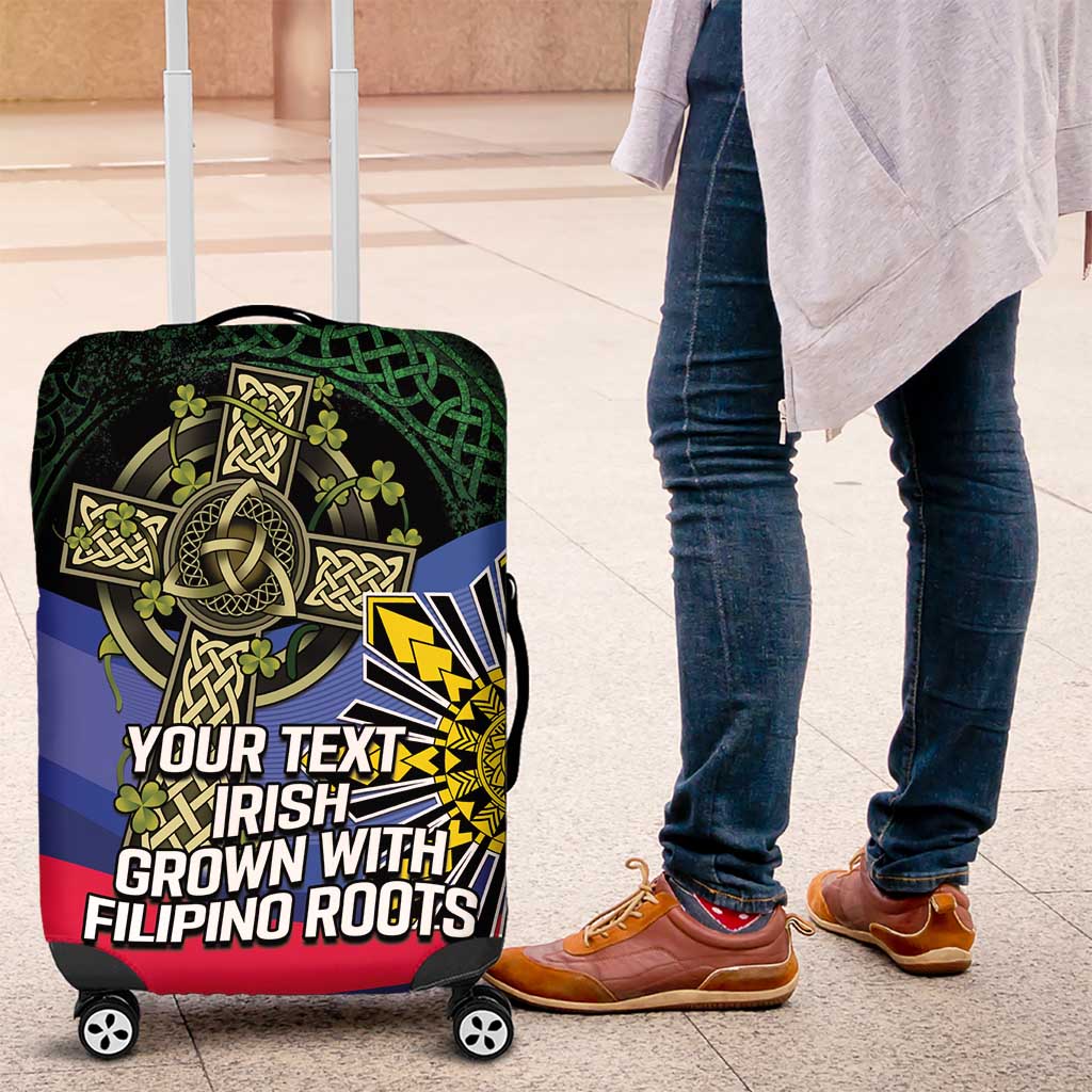 Personalized Irish Grown With Filipino Roots Luggage Cover LT9