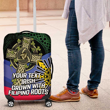 Personalized Irish Grown With Filipino Roots Luggage Cover LT9