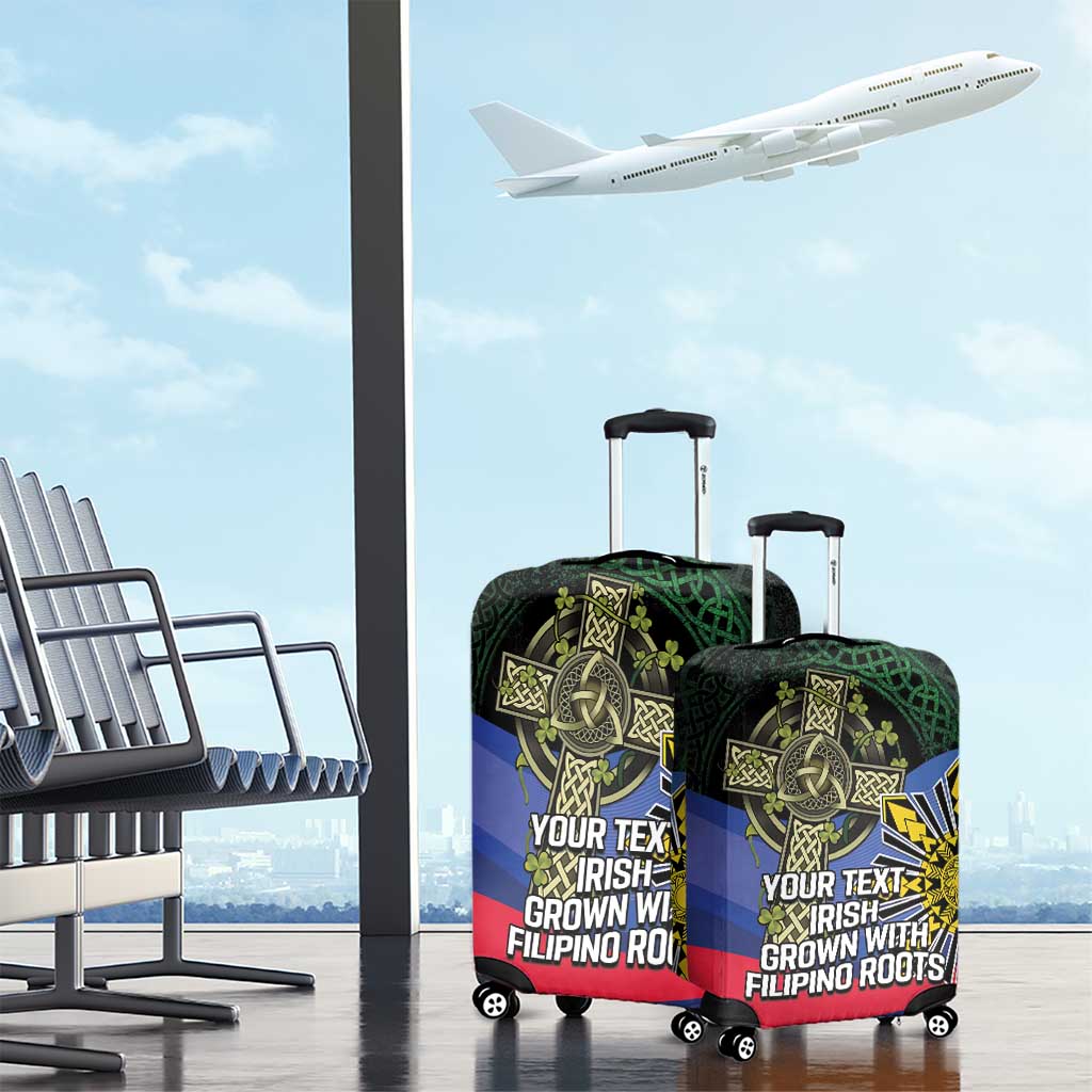 Personalized Irish Grown With Filipino Roots Luggage Cover LT9