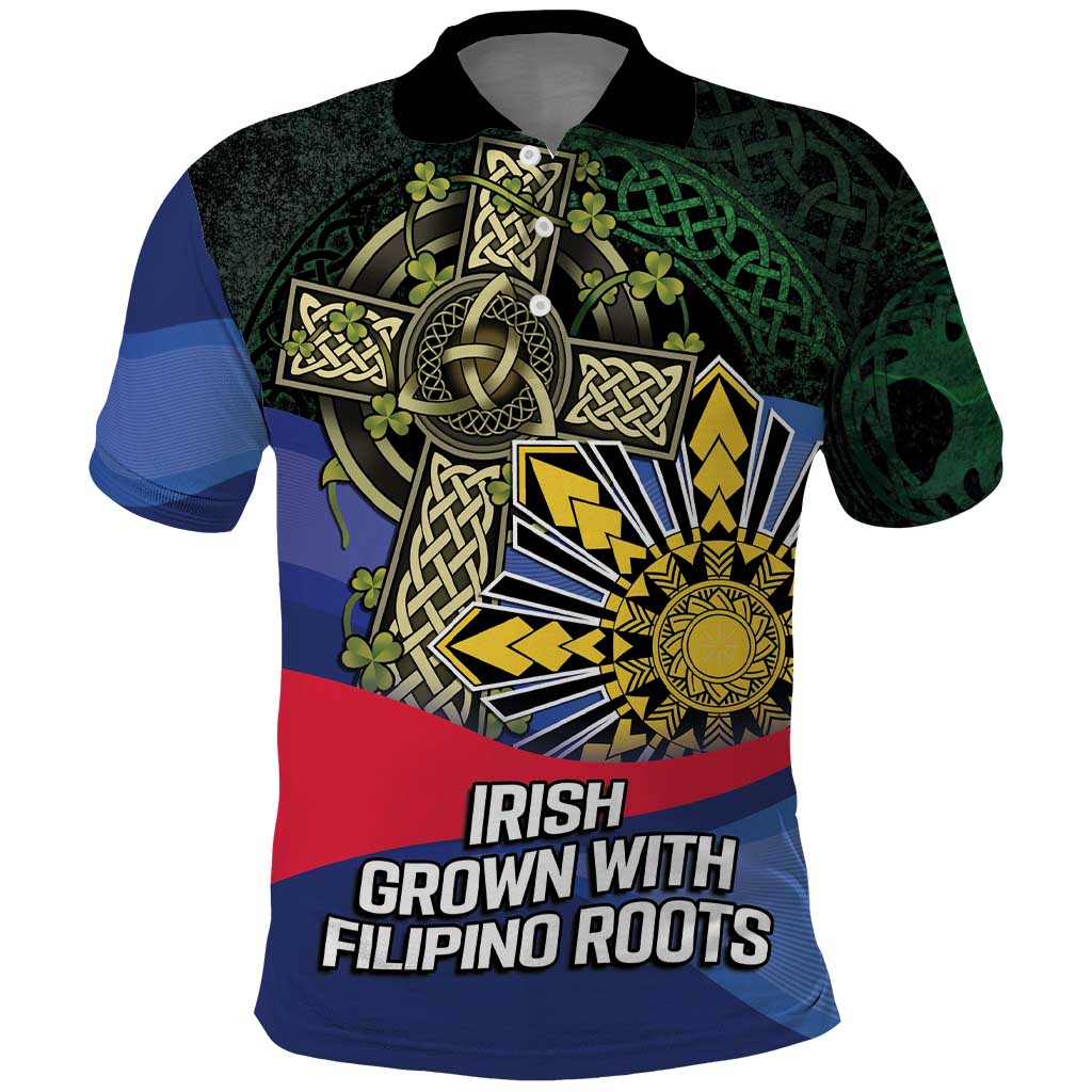 Personalized Irish Grown With Filipino Roots Polo Shirt LT9