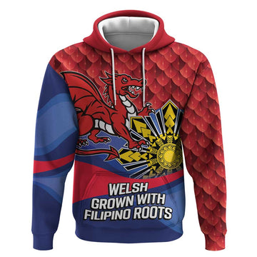 Personalized Welsh Grown With Filipino Roots Hoodie LT9
