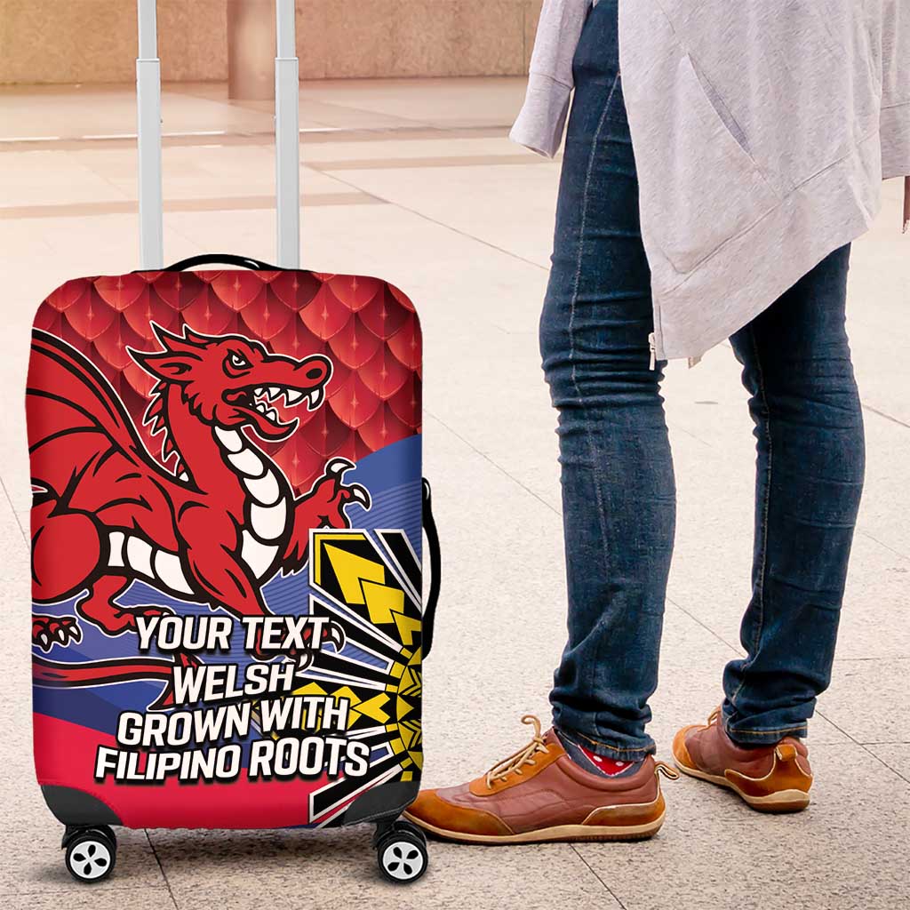 Personalized Welsh Grown With Filipino Roots Luggage Cover LT9