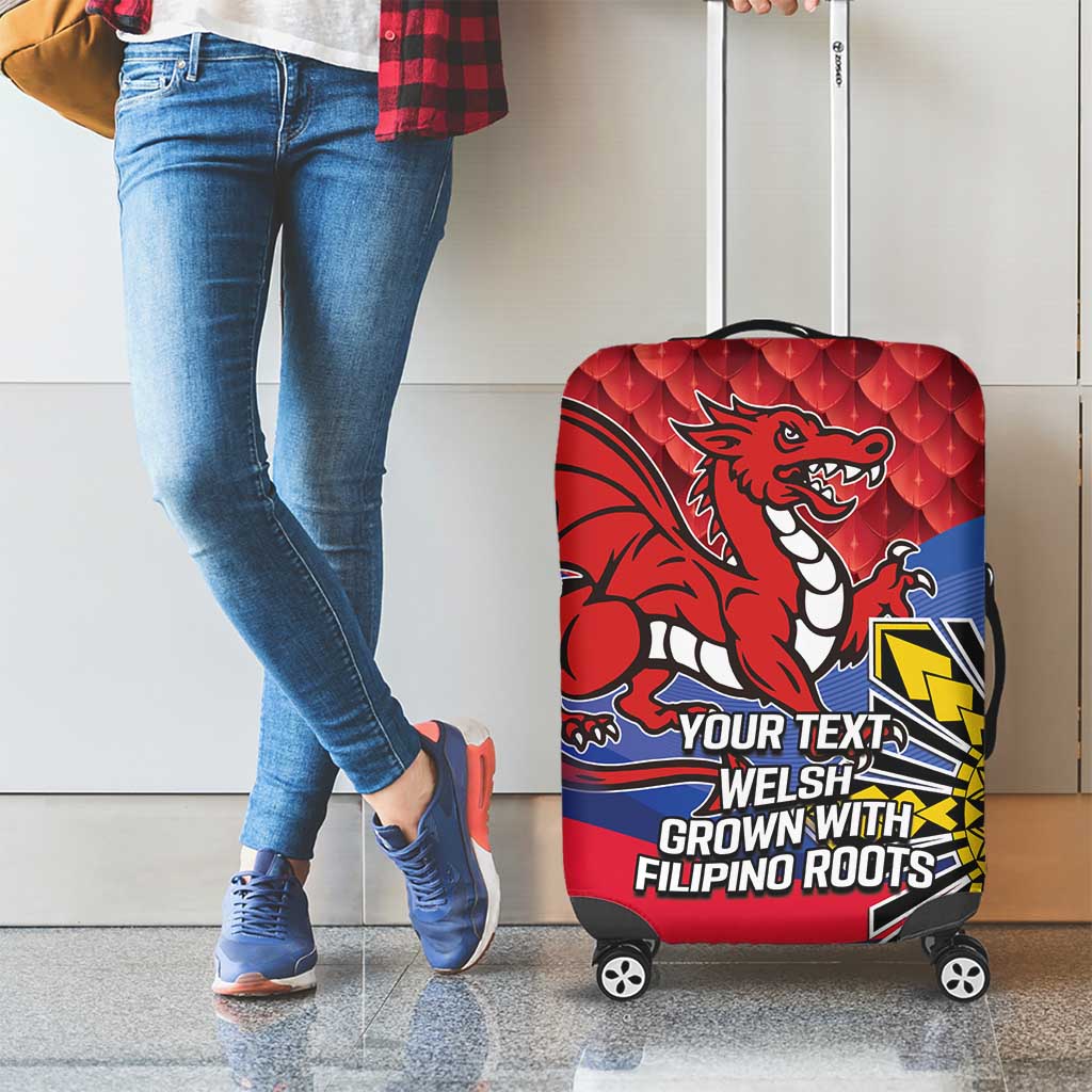 Personalized Welsh Grown With Filipino Roots Luggage Cover LT9