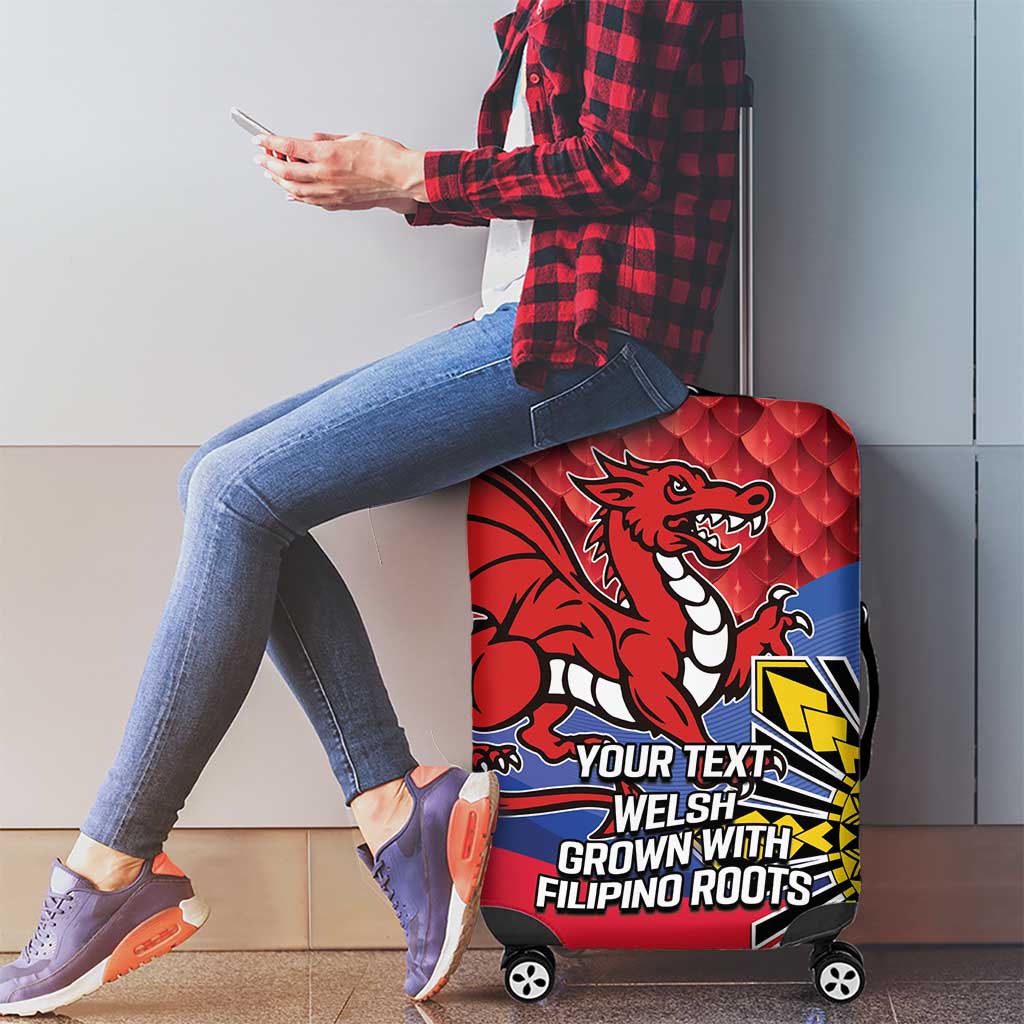 Personalized Welsh Grown With Filipino Roots Luggage Cover LT9