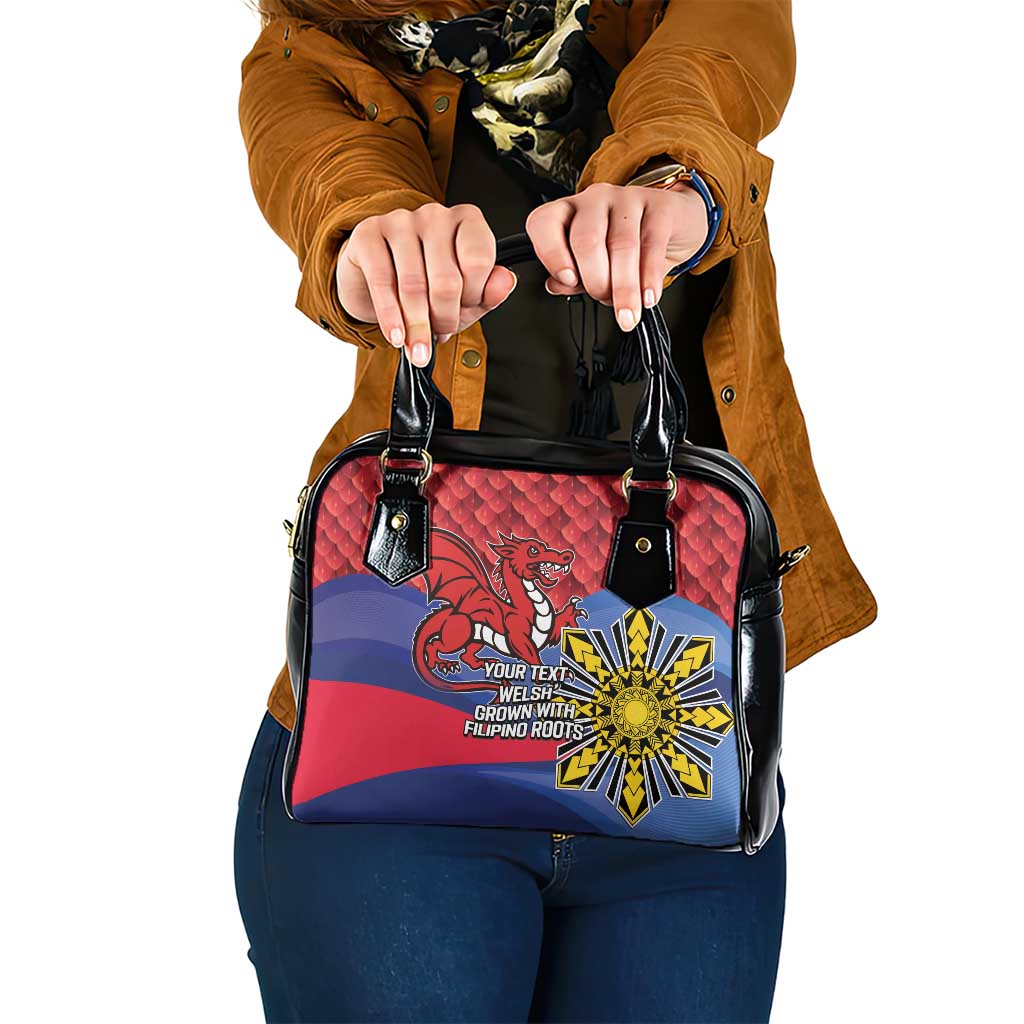 Personalized Welsh Grown With Filipino Roots Shoulder Handbag LT9