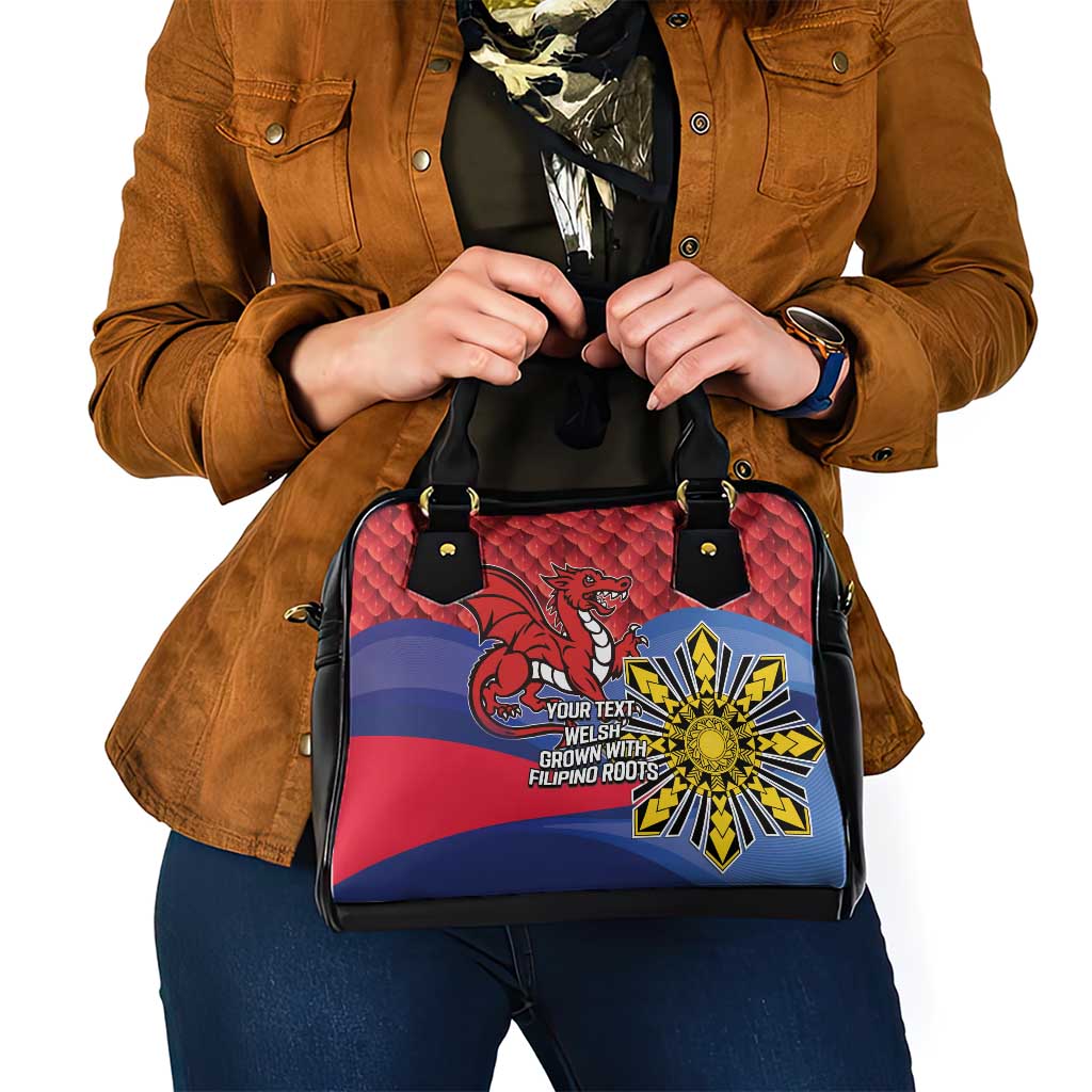 Personalized Welsh Grown With Filipino Roots Shoulder Handbag LT9
