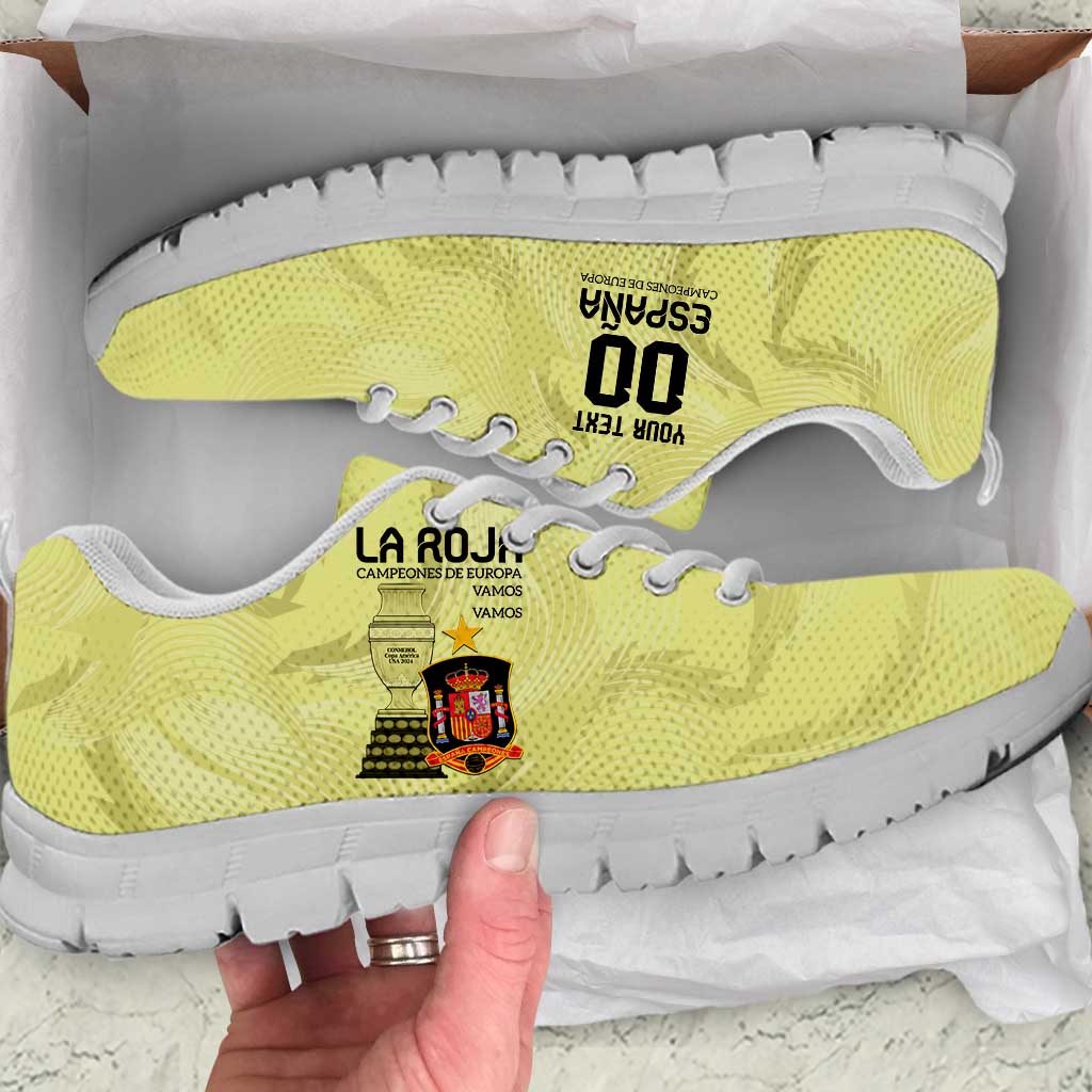 Spain Champions Football Custom Sneakers Campeones La Roja LT9