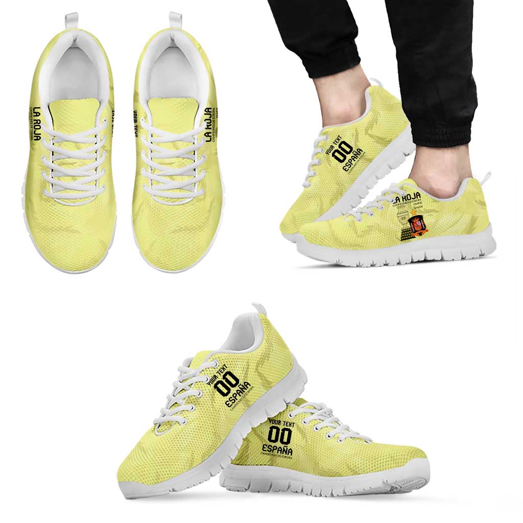 Spain Champions Football Custom Sneakers Campeones La Roja LT9