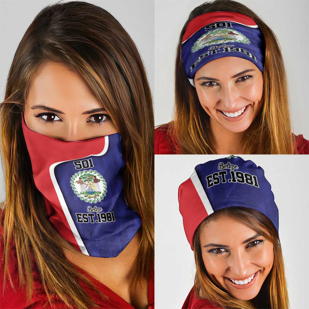 Belize Independence Day Neck Gaiter Since 1981 September 21 LT9