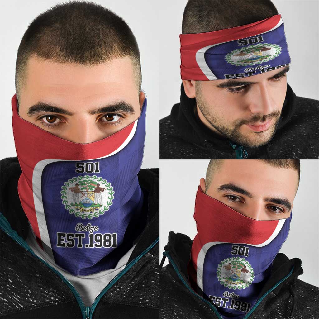 Belize Independence Day Neck Gaiter Since 1981 September 21 LT9