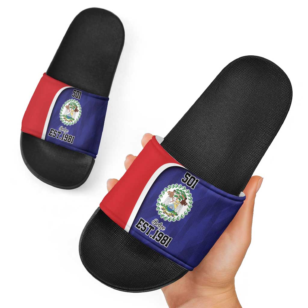 Belize Independence Day Slide Sandals Since 1981 September 21 LT9
