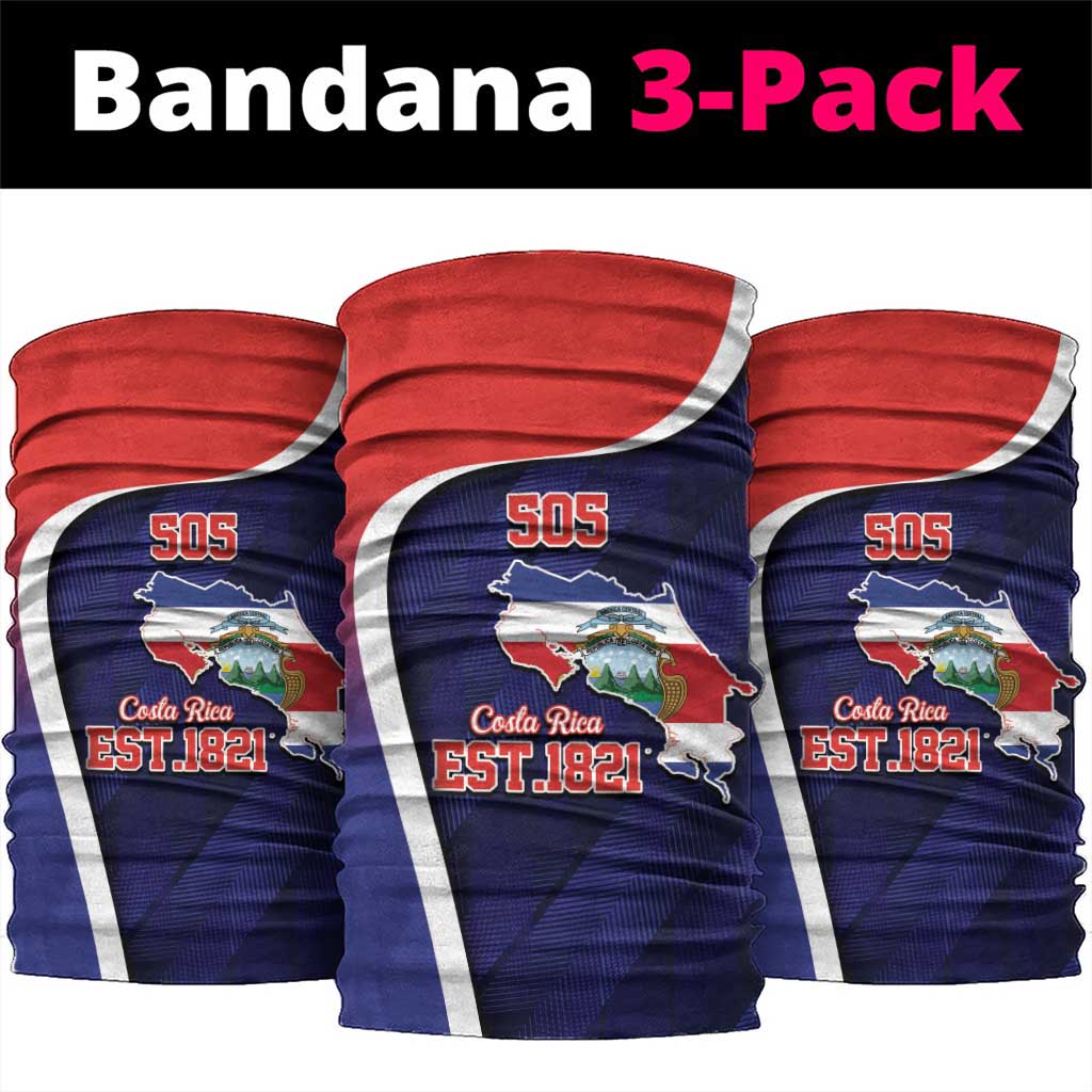 Costa Rica Independence Day Neck Gaiter Since 1821 September 15 LT9