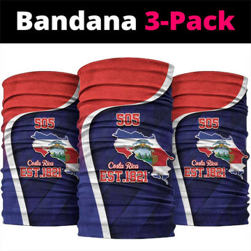 Costa Rica Independence Day Neck Gaiter Since 1821 September 15 LT9