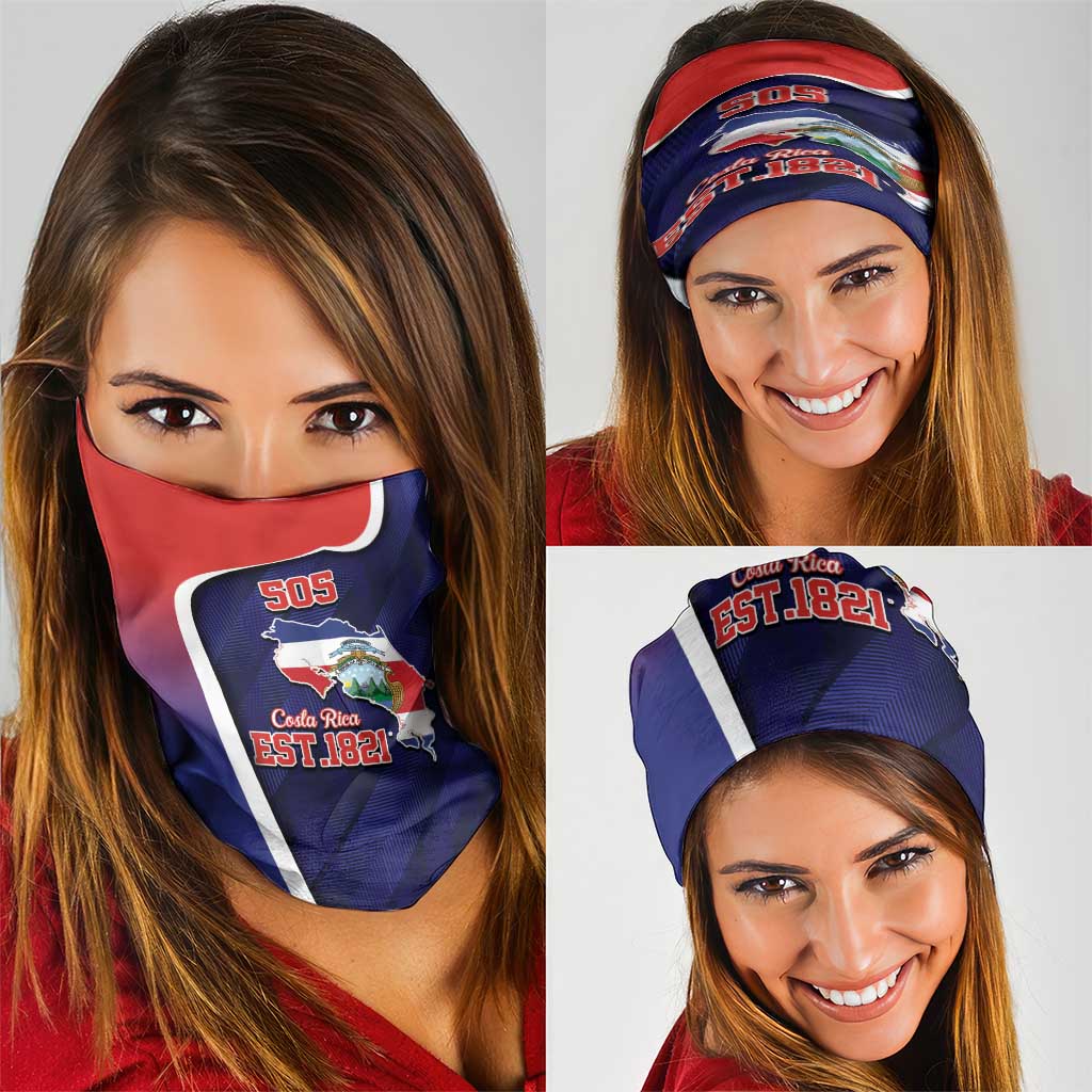 Costa Rica Independence Day Neck Gaiter Since 1821 September 15 LT9