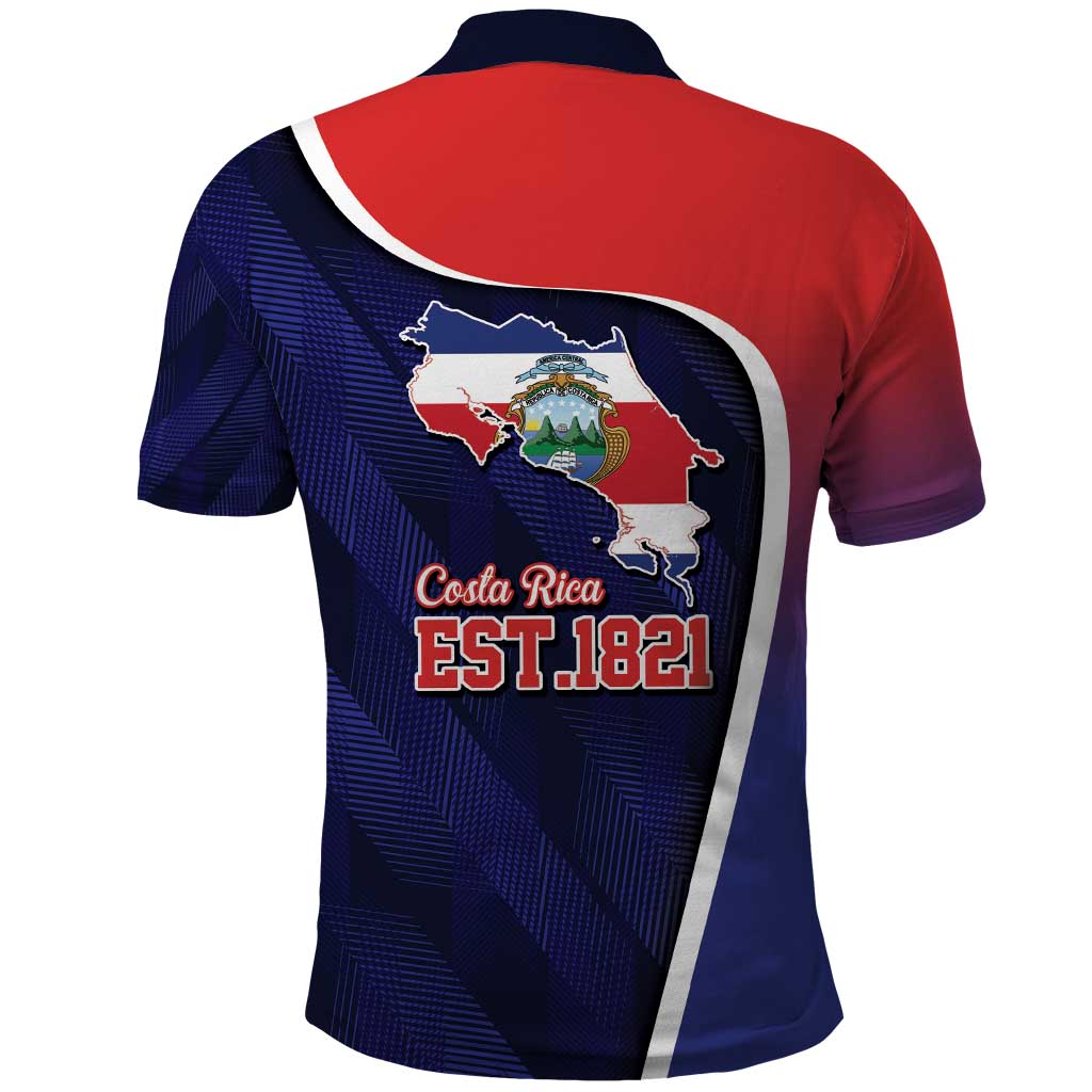 Costa Rica Independence Day Polo Shirt Since 1821 September 15 LT9
