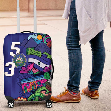 El Salvador Luggage Cover Beauty Local Inspired LT9
