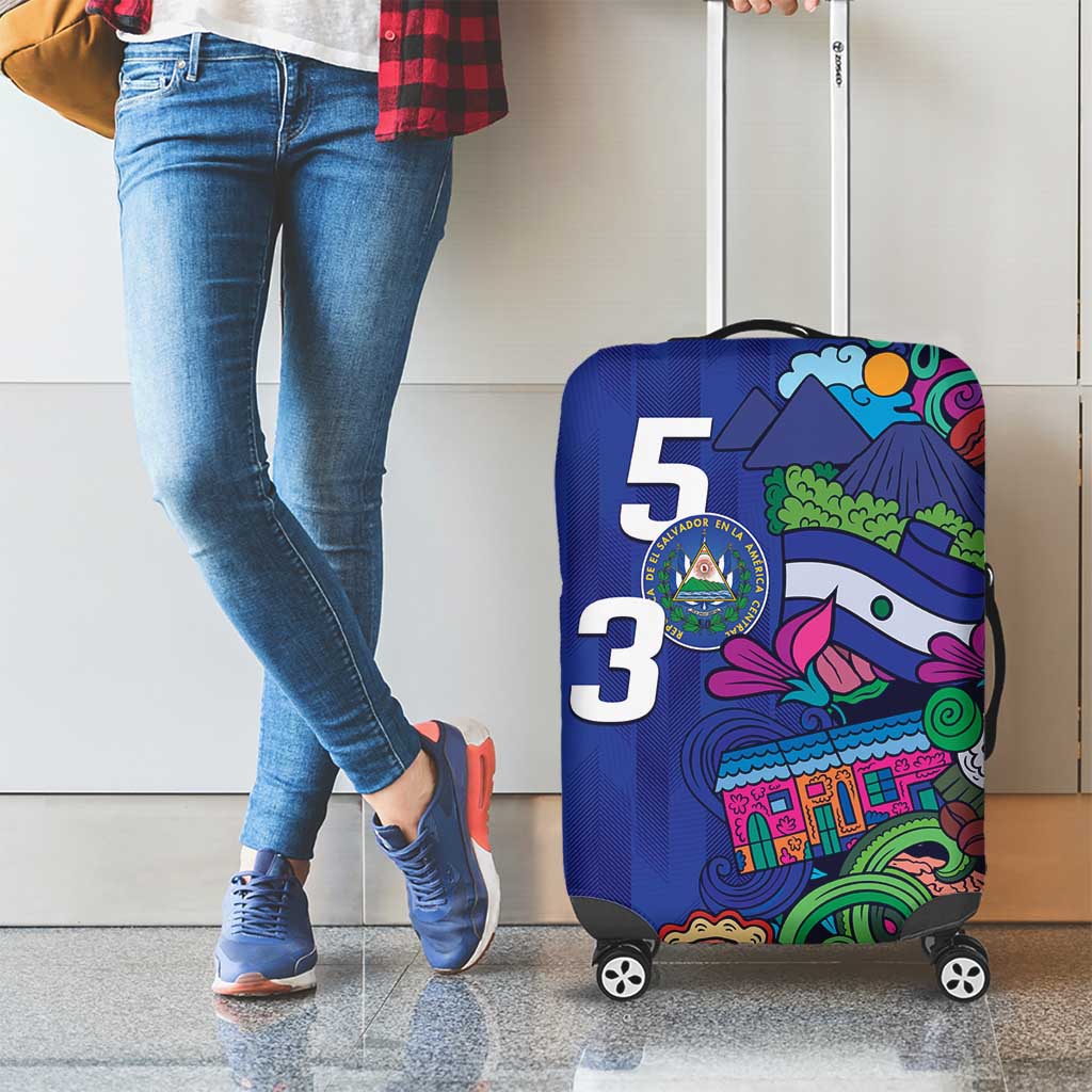 El Salvador Luggage Cover Beauty Local Inspired LT9