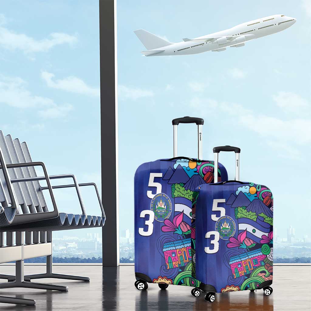 El Salvador Luggage Cover Beauty Local Inspired LT9
