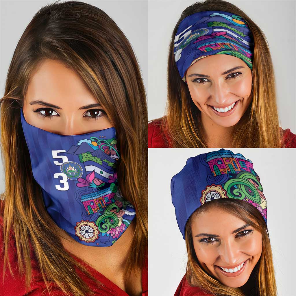 El Salvador Neck Gaiter Beauty Local Inspired LT9