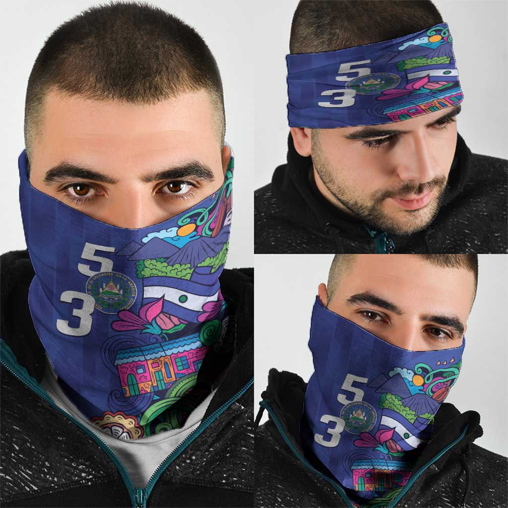 El Salvador Neck Gaiter Beauty Local Inspired LT9