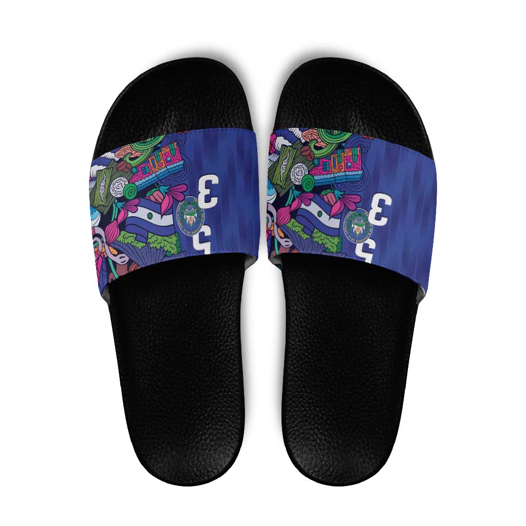 El Salvador Slide Sandals Beauty Local Inspired LT9