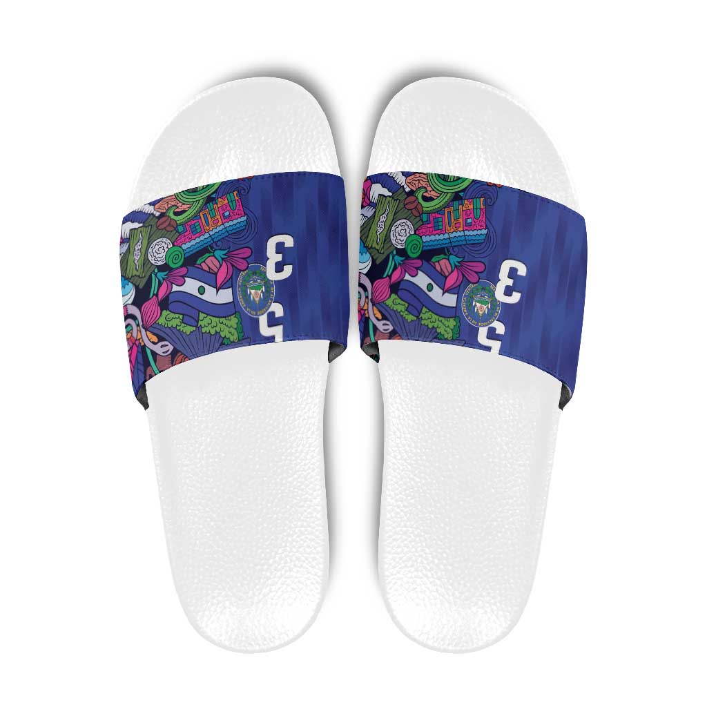 El Salvador Slide Sandals Beauty Local Inspired LT9