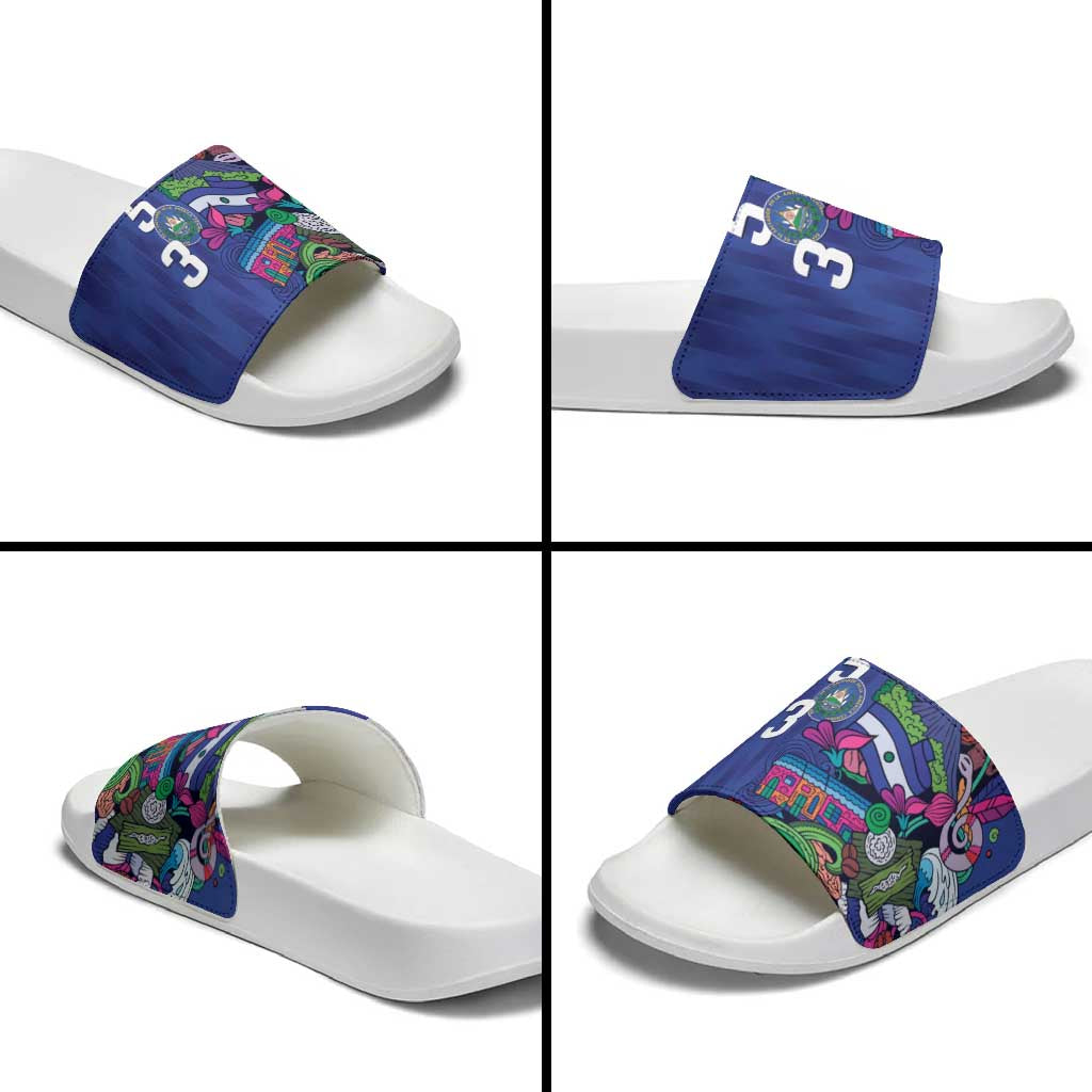 El Salvador Slide Sandals Beauty Local Inspired LT9