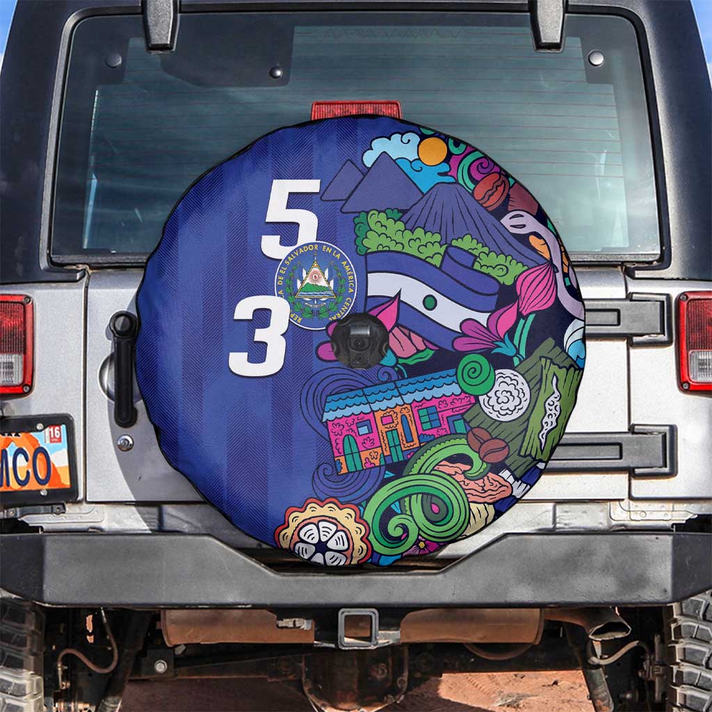 El Salvador Spare Tire Cover Beauty Local Inspired LT9