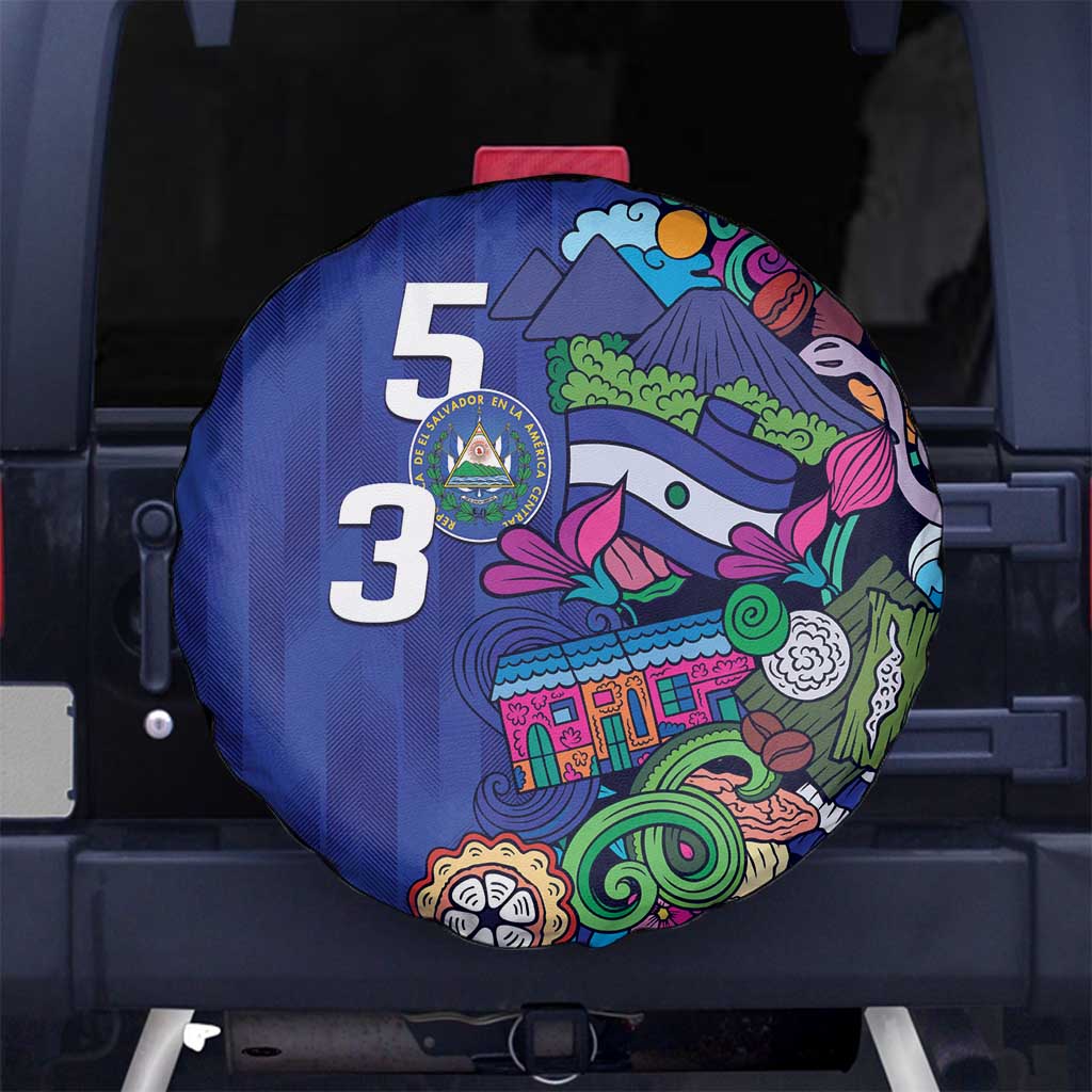 El Salvador Spare Tire Cover Beauty Local Inspired LT9