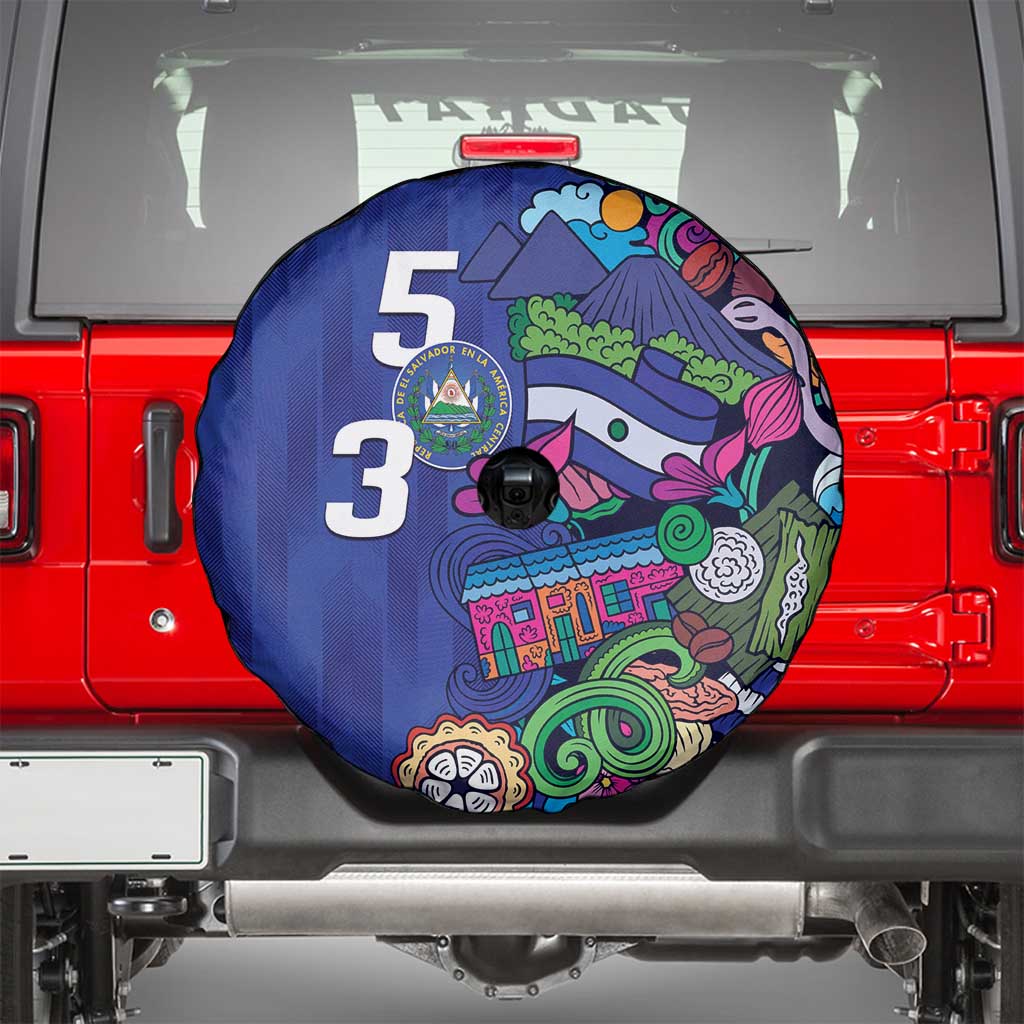 El Salvador Spare Tire Cover Beauty Local Inspired LT9