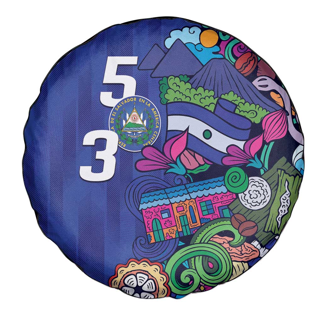 El Salvador Spare Tire Cover Beauty Local Inspired LT9