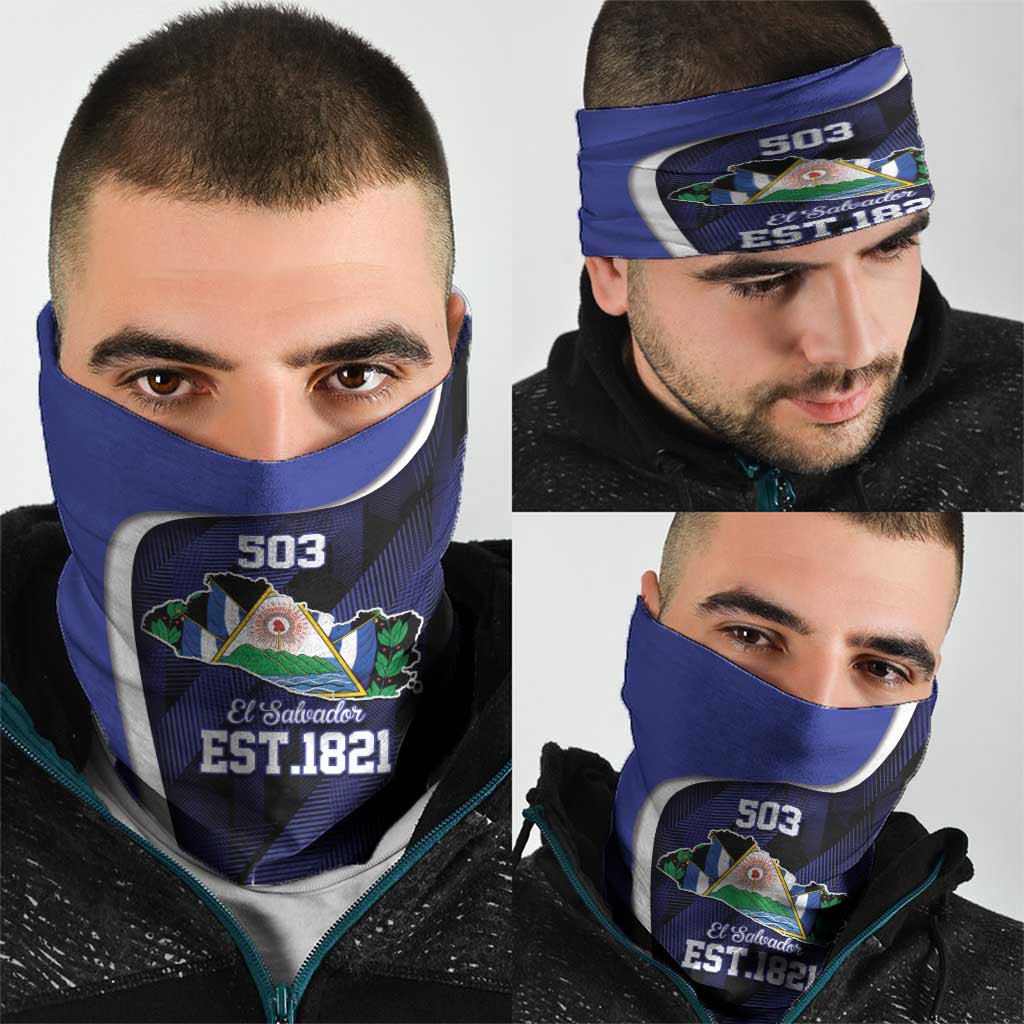 El Salvador Independence Day Neck Gaiter Since 1821 September 15 LT9