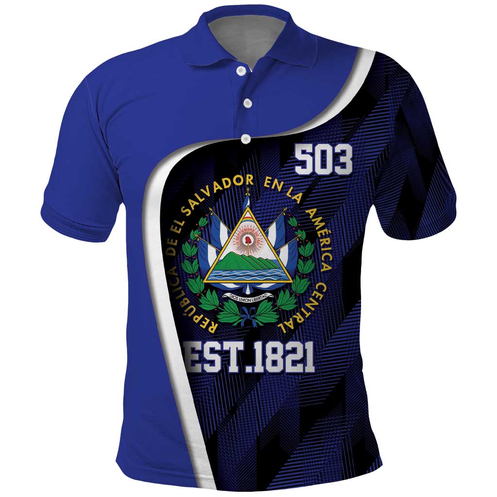 El Salvador Independence Day Polo Shirt Since 1821 September 15 LT9