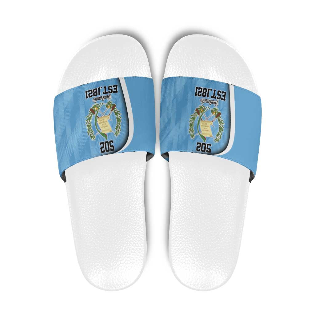 Guatemala Independence Day Slide Sandals Since 1821 September 15 LT9