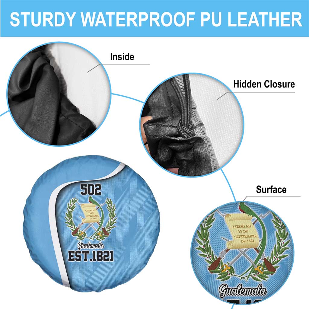 Guatemala Independence Day Spare Tire Cover Since 1821 September 15 LT9