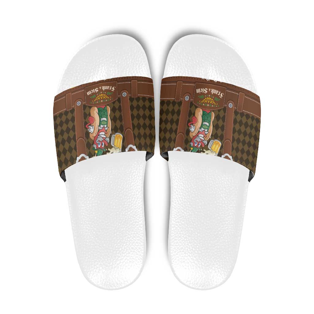 Frank & Stein Oktoberfest Slide Sandals Beer Festival German Bavarian LT9